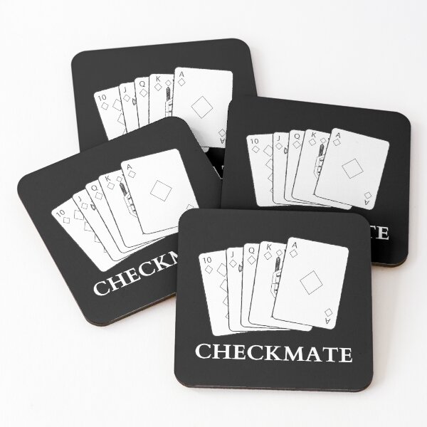 Item preview, CHECKMATE royal flush (alternative design) designed and sold by GraphicTeesSuck.