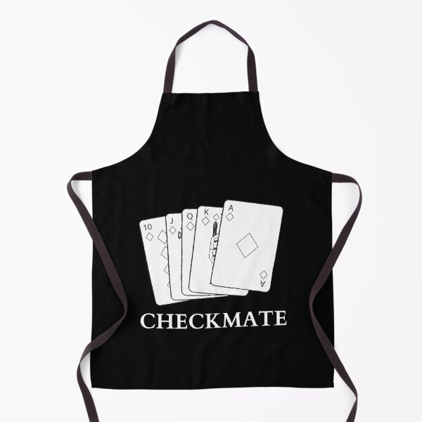 Item preview, CHECKMATE royal flush (alternative design) designed and sold by GraphicTeesSuck.