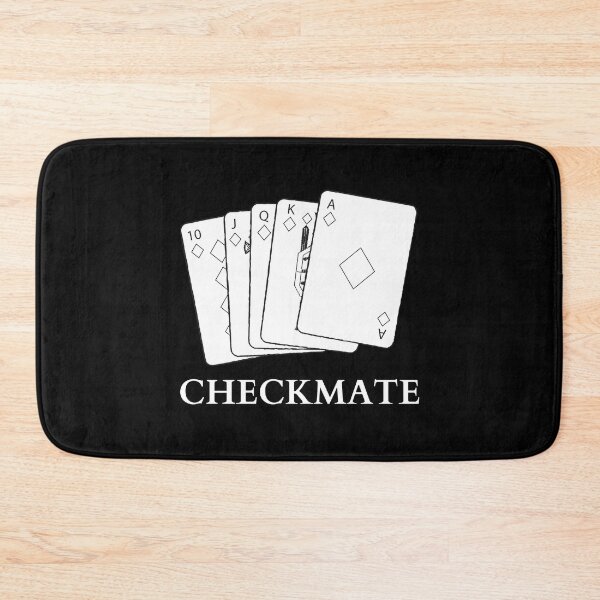 Item preview, CHECKMATE royal flush (alternative design) designed and sold by GraphicTeesSuck.