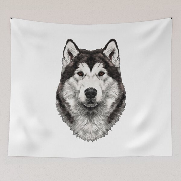 Item preview, Malamute Portrait designed and sold by MountainPaws.