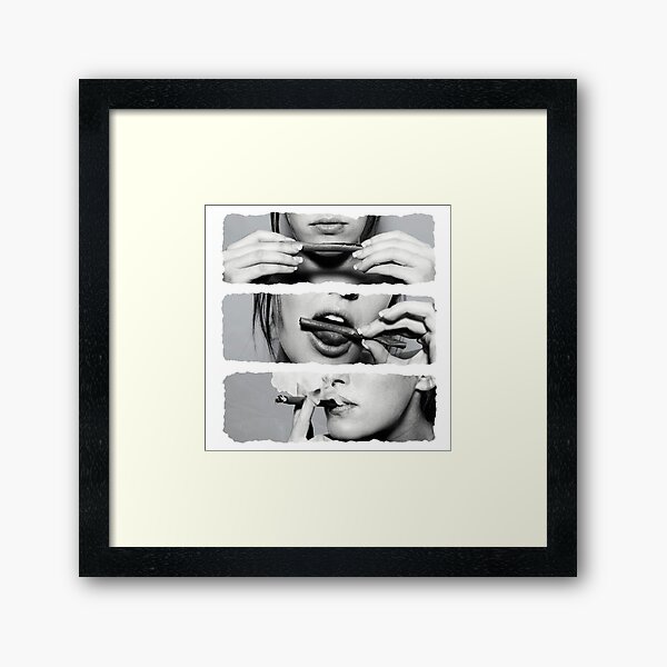 Girls love blunts Framed Art Print