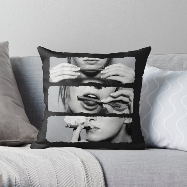Girls love blunts Throw Pillow
