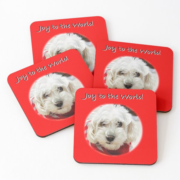Item preview, Cute Christmas doggy - Joy to the World  designed and sold by Yolanda Designs.