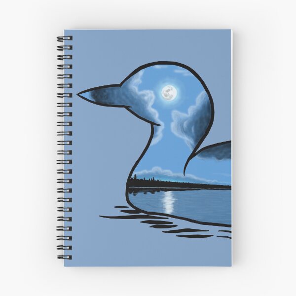 Item preview, Loon Silhouette - Moonlight designed and sold by EcoElsa.
