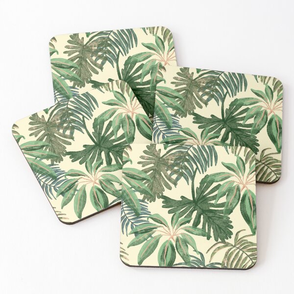Item preview, Tropical plants pattern designed and sold by Caracol-Spanish.