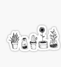 4 Pflanzen sind besser als 3, aber wiederum 5 ist besser Sticker