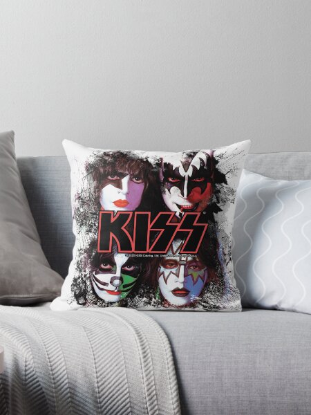Aperçu de l'œuvre KISS ® the Band - Effet pinceau pour tous les visages des membres créée et vendue par musmus76.