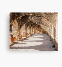 Shadows in the San Jose Mission Convento Canvas Print