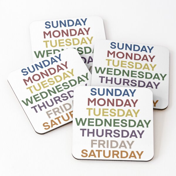 Item preview, Days of the week designed and sold by Karinayusuf.