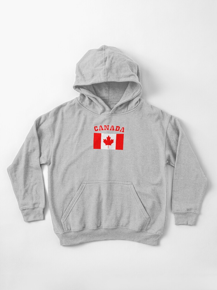 Canada Maple Leaf Flag Patriotic Canadian Pride Souvenir Unisex Youth Hoodie 