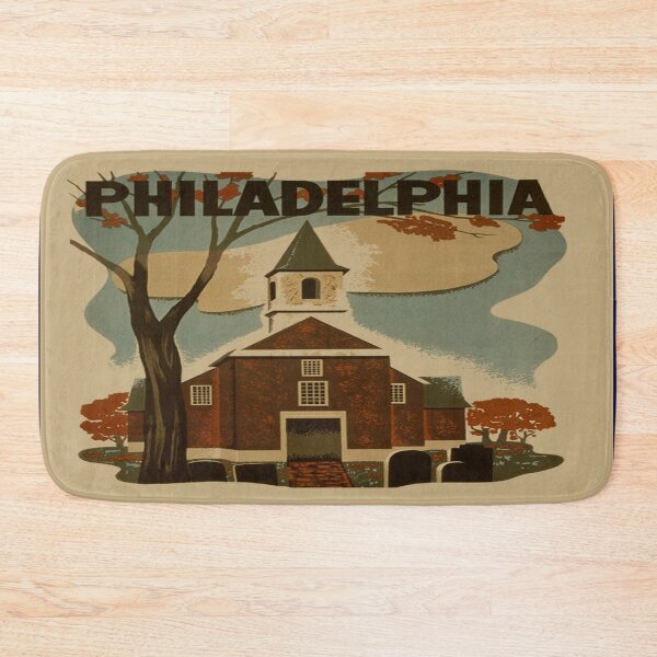 Item preview, Vintage Philadelphia Travel Poster designed and sold by Slydell1.