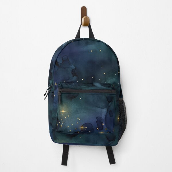 Item preview, Dark blue watercolor with sparkly stars designed and sold by AnnieHochmann.