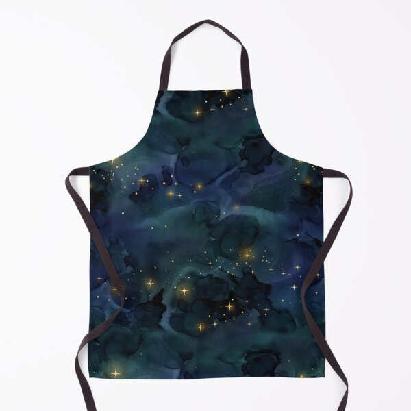 Item preview, Dark blue watercolor with sparkly stars designed and sold by AnnieHochmann.