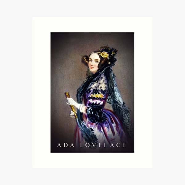 Item preview, Ada Lovelace Portrait Female Coder Programmer Scientist designed and sold by JackCurtis1991.