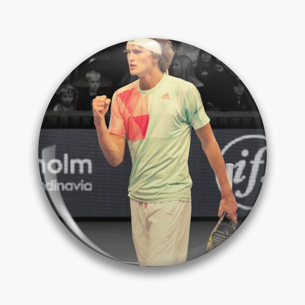 Item preview, Alexander Zverev celebrating a point designed and sold by ArtForKnowledge.