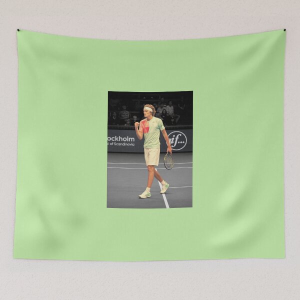 Item preview, Alexander Zverev celebrating a point designed and sold by ArtForKnowledge.