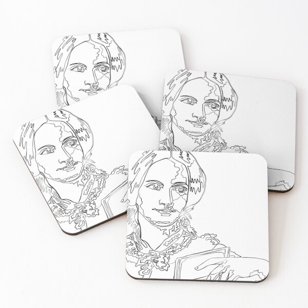 Item preview, Charlotte Brontë Literature Collection (Line Drawing) designed and sold by gwynethstrope.