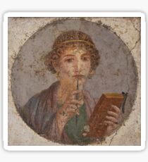 Souvenir from Pompeii - Saffo is thinking Sticker