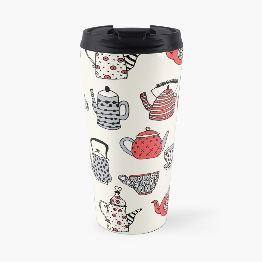 "Teapot teatime british tea party tea kettle andrea lauren thermos mug