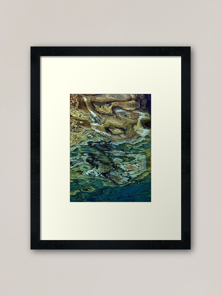 Alternate view of Reeflections at Sanaroa Framed Art Print