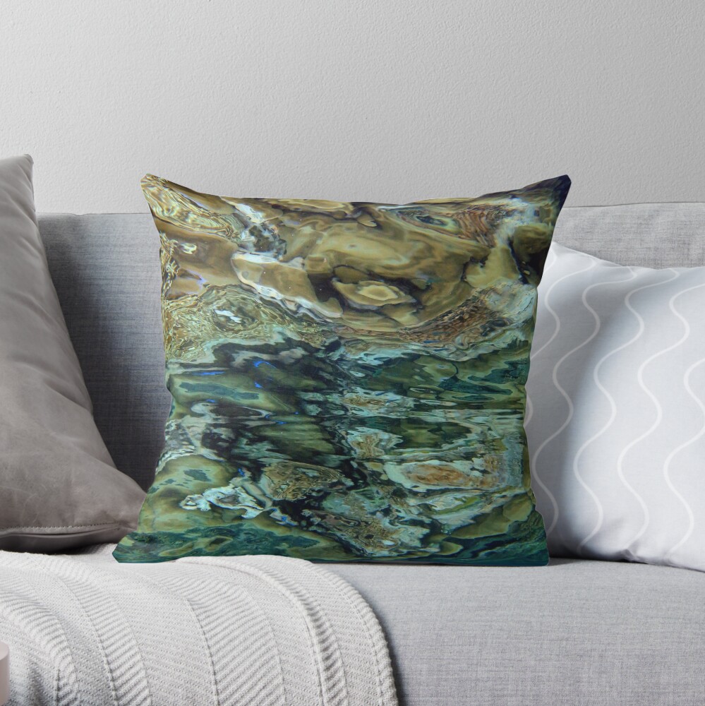 Reeflections at Sanaroa Throw Pillow