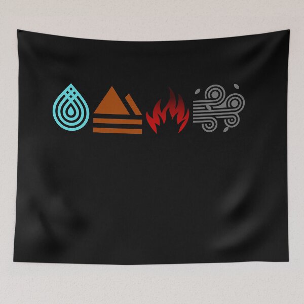 Item preview, Avatar Elements , Water Earth Fire Air Bender, Avatar the Last airbender Gift for Friend  ,bags, Laptop Skins, scraf, mobile cases, face masks designed and sold by kenganalashish.