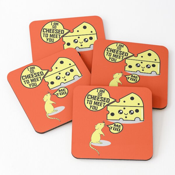 Item preview, Cheesed To Meet You-cute cartoon happy smiling food..  designed and sold by Rajpramanik.