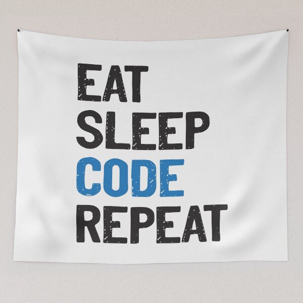 Item preview, Eat Sleep Code Repeat Programmer designed and sold by Sour Soul.