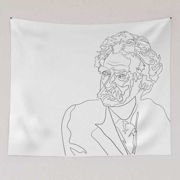 Item preview, Mark Twain Literature Collection (Line Drawing) designed and sold by gwynethstrope.