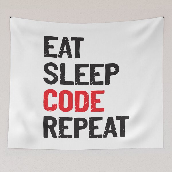 Item preview, Eat Sleep Code Repeat Coding designed and sold by Sour Soul.