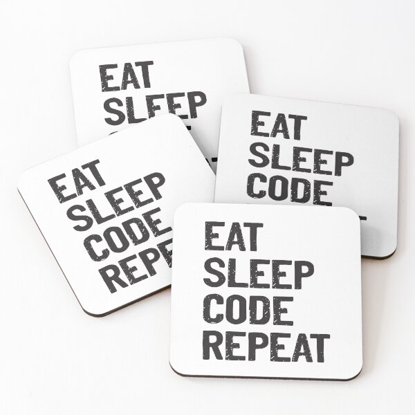 Item preview, Eat Sleep Code Repeat Coder designed and sold by Sour Soul.