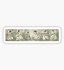 enchanting sufis - Mevlevi Sufi Whirling Dervishes Dancing Sticker