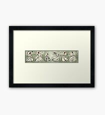 enchanting sufis - Mevlevi Sufi Whirling Dervishes Dancing Framed Print