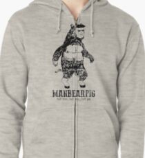 MANBEARPIG South Park Mythical Beast Funny Vintage Zipped Hoodie