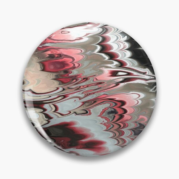 Item preview, Liquid Ink Spill in Red & Smoky Greys designed and sold by ReesDesigns.