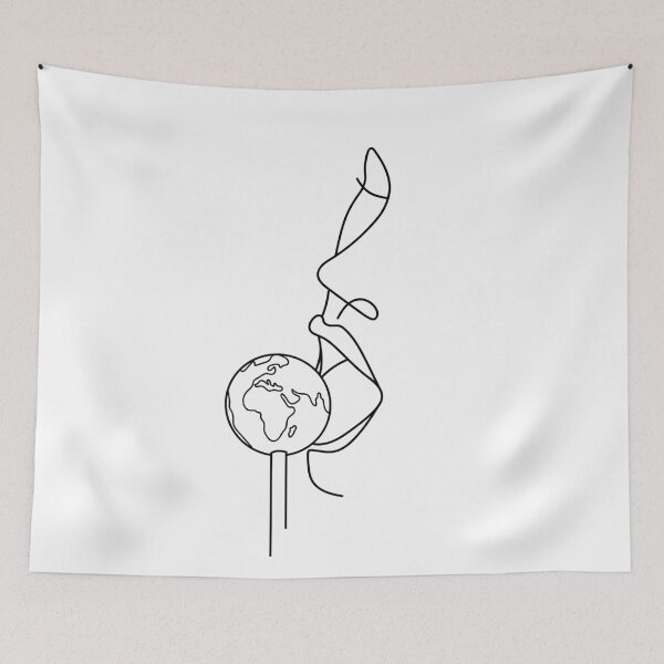 Item preview, Woman licking planet earth lollipop designed and sold by AznavourByKarin.