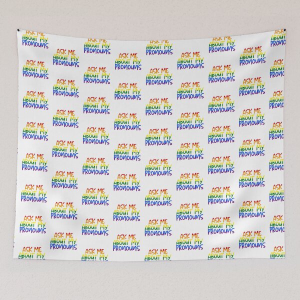 Item preview, Ask me about my pronouns lgbtq designed and sold by lgbtgear.