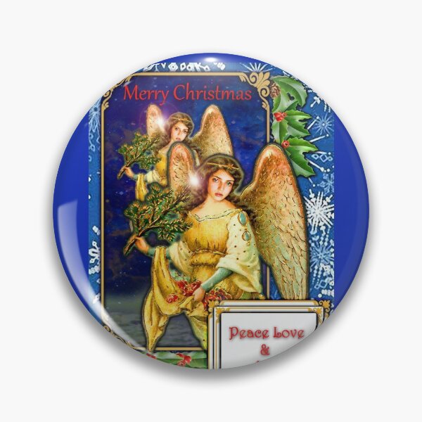 Item preview, Christmas  Angel peace love & joy, (New Old School Victorian styled reboot) designed and sold by EspDzines.
