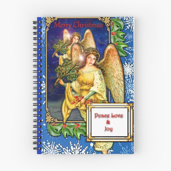 Item preview, Christmas  Angel peace love & joy, (New Old School Victorian styled reboot) designed and sold by EspDzines.