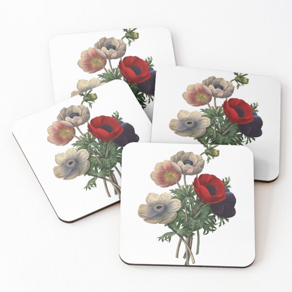 Item preview, Flower Set Vintage Retro Art Botanical Illustration designed and sold by HumanlineImages.