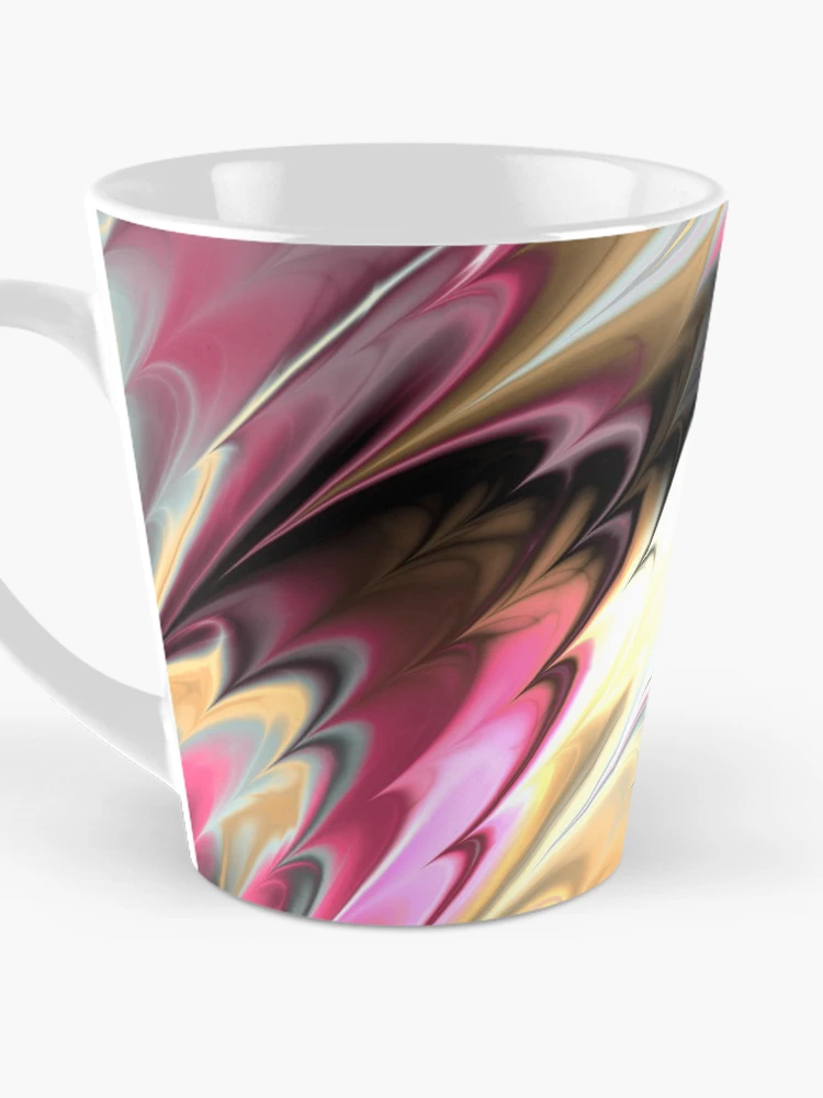 Thumbnail 3 of 4, Coffee Mug, Liquid Ink Psychedelic in Multicolors designed and sold by ReesDesigns.