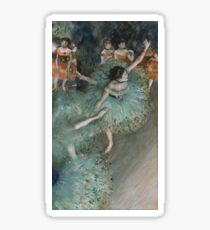 Edgar Degas - Swaying Dancer. Degas- Dancer in Green , show, ballet, dancers, ballerina, ballet dancer, dance, impressionism, music, opera, tutu , dress, beauty, love, girls, party Sticker