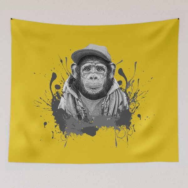 Item preview, monkey art designed and sold by SyahrulPopArt.