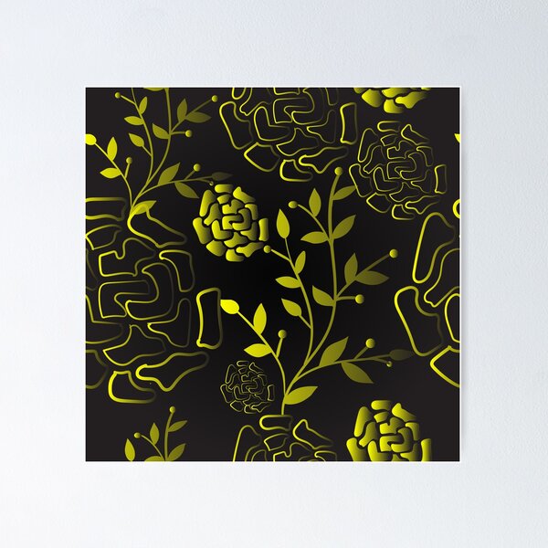Item preview, Yellow Black Combo Print designed and sold by artsy-ink.