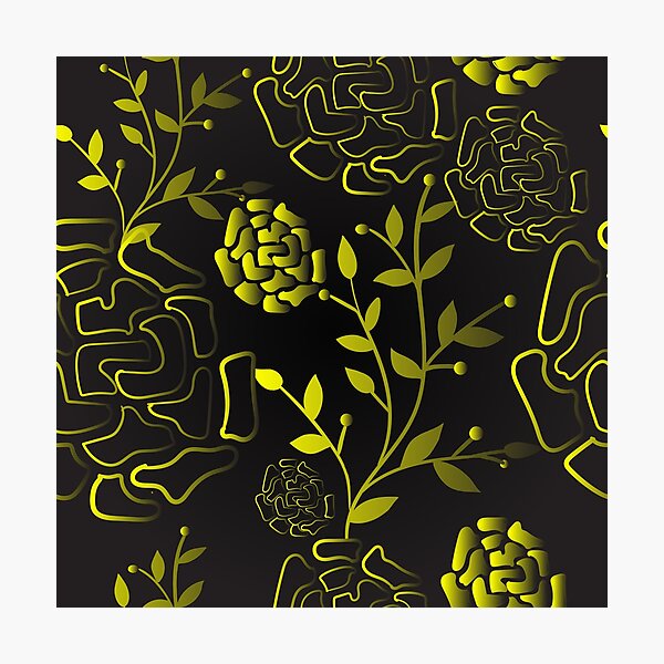 Item preview, Yellow Black Combo Print designed and sold by artsy-ink.