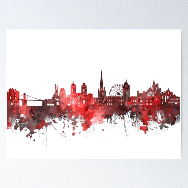 Item preview, bristol skyline red designed and sold by BekimART2.