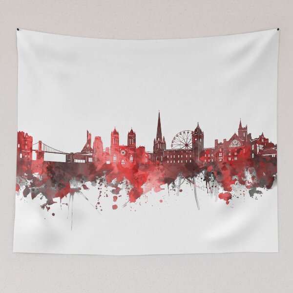Item preview, bristol skyline red designed and sold by BekimART2.