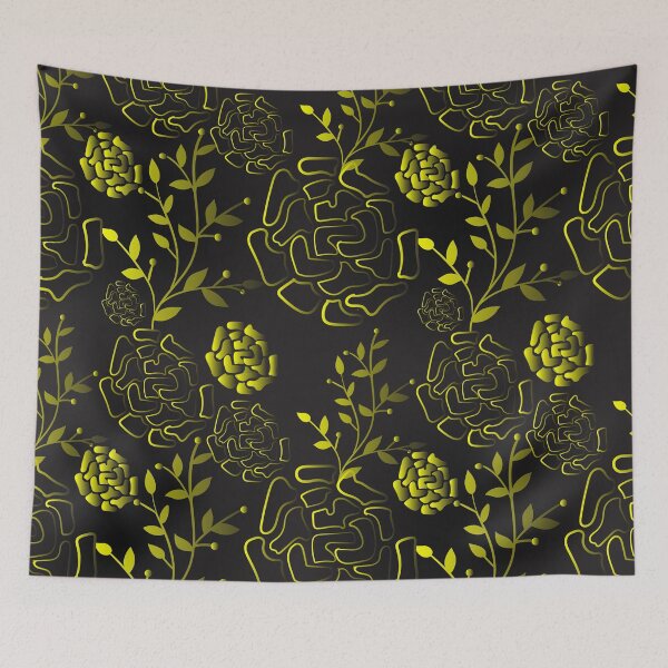 Item preview, Yellow Black Combo Print designed and sold by artsy-ink.
