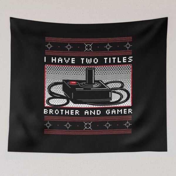 Item preview, Retro Style I Have Two Titles Brother And Gamer designed and sold by TamGustam.