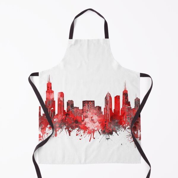 Item preview, chicago skyline red designed and sold by BekimART2.
